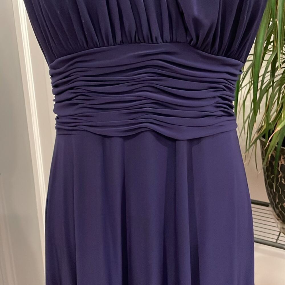 Evan Picone Purple Marilyn Monroe Greek Style Dress Size 12 - Picture 5 of 7